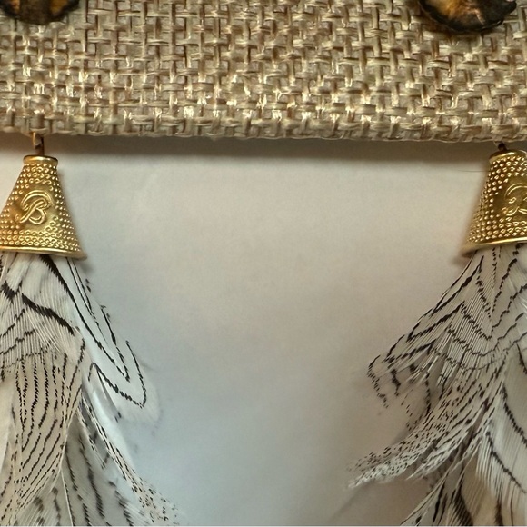 Brackish Goose, pheasant and stingray Earrings - Picture 7 of 8